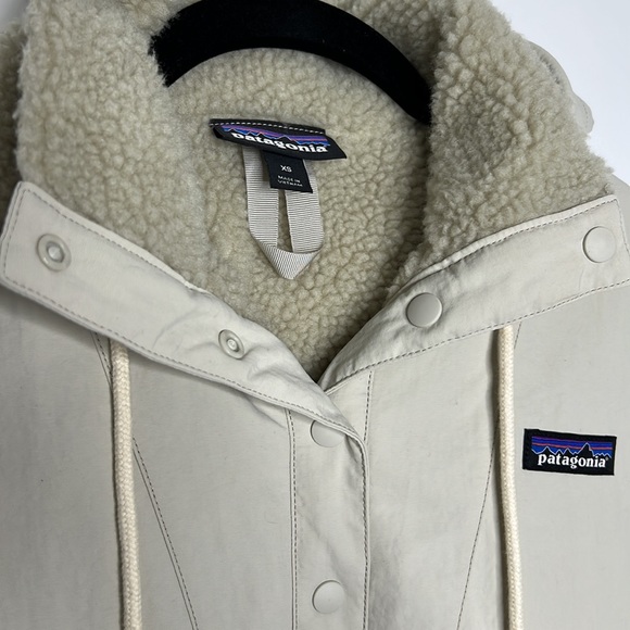 Patagonia XSmall Shelled Retro-X Fleece Pullover Sherpa Pelican Tan - Picture 3 of 8